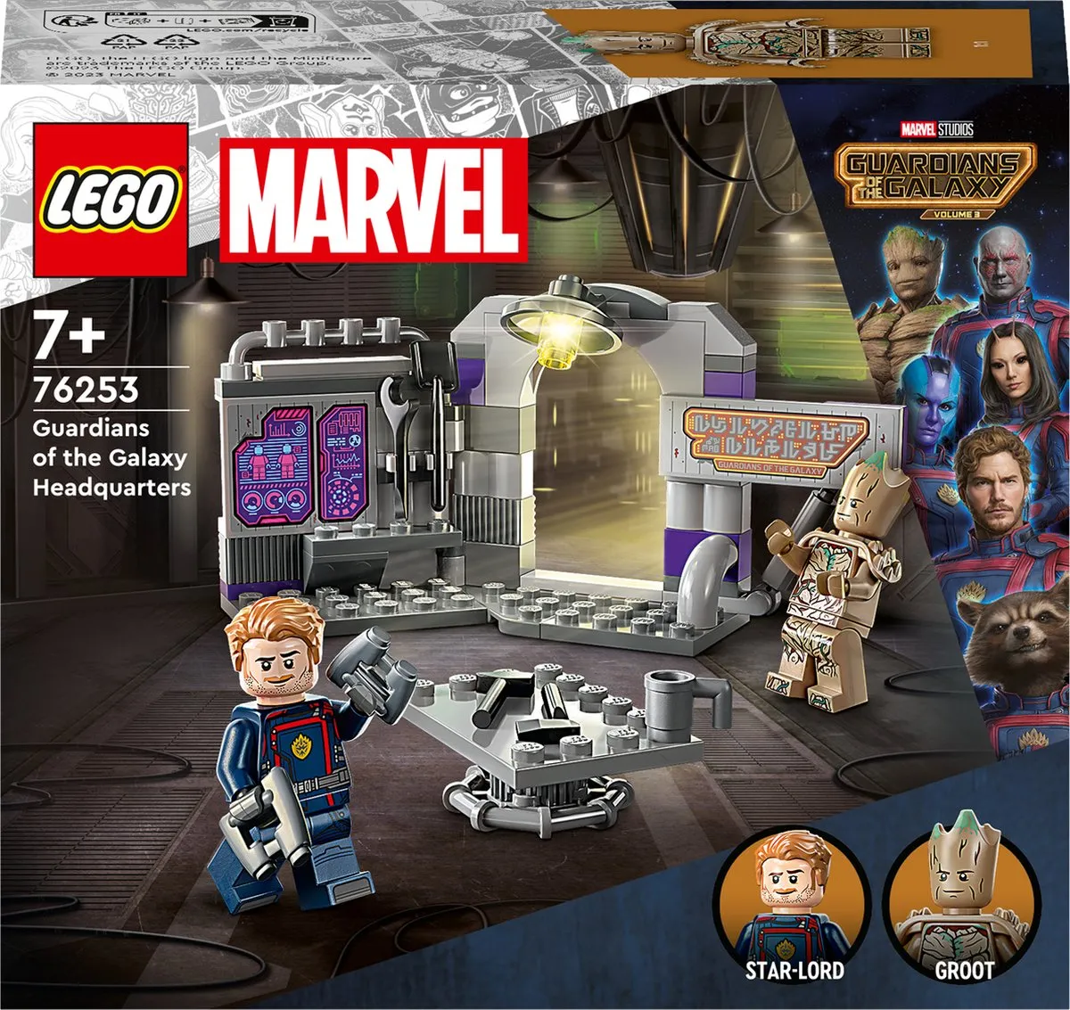 LEGO Marvel Guardians of the Galaxy Volume 3 Hoofdkwartier 76253