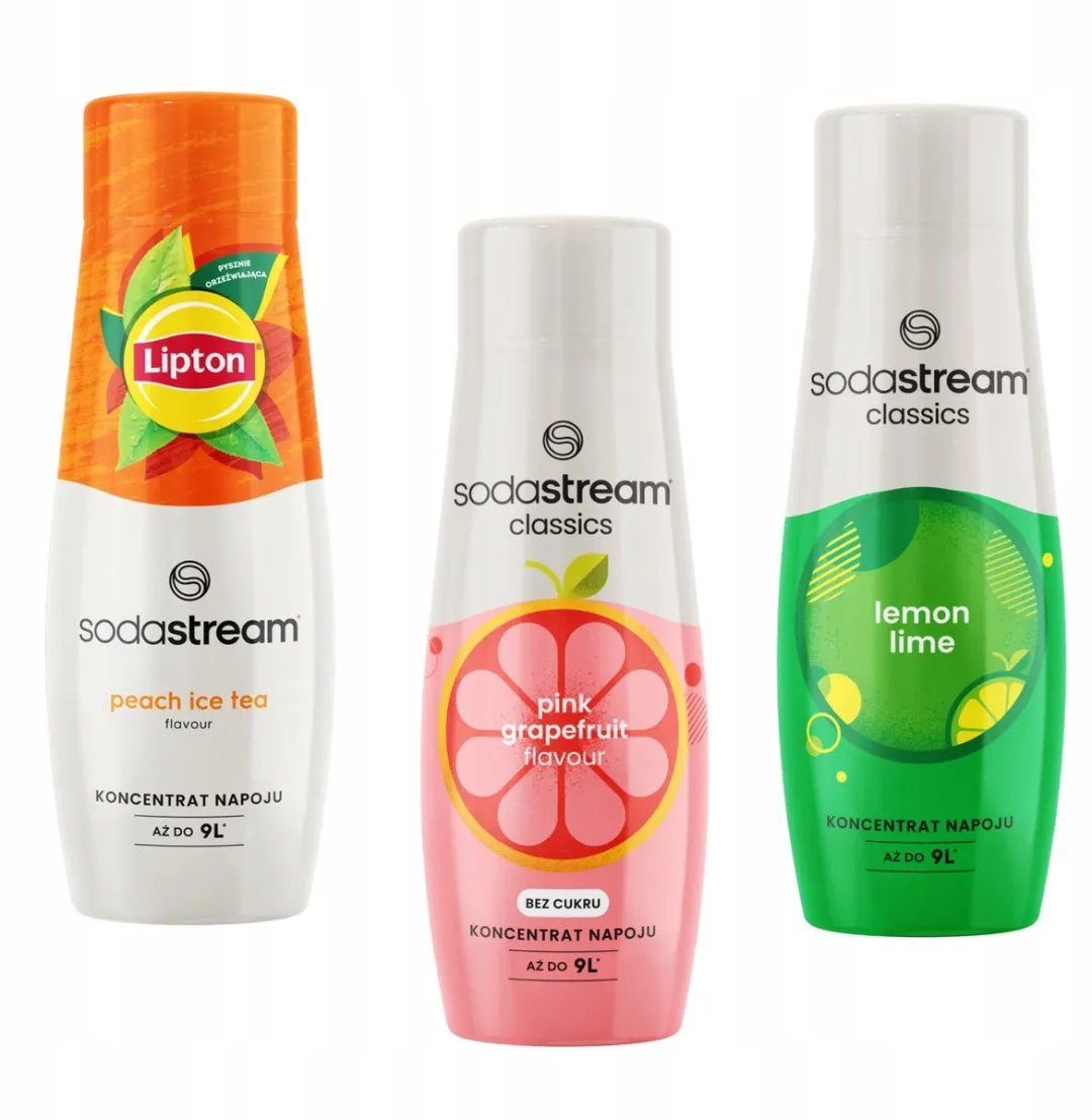 SodaStream Concentraten Set IJsthee Perzik Grapefruit LemonLime