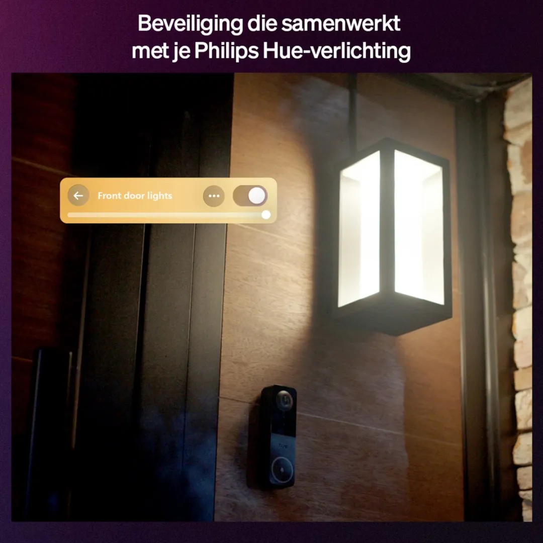 Philips Hue Bedrade Videodeurbel 8720169342200 - Zwart