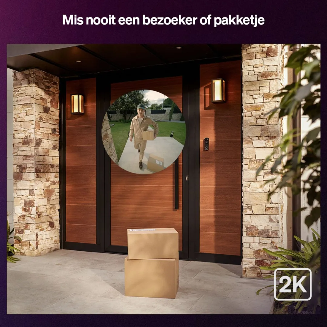 Philips Hue Bedrade Videodeurbel 8720169342200 - Zwart