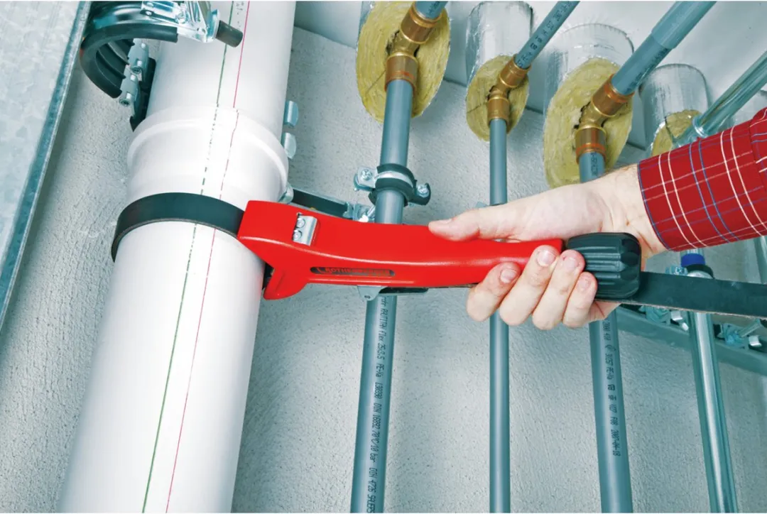 Rothenberger EasyGrip Bandsleutel 55075 - Rood/Zwart