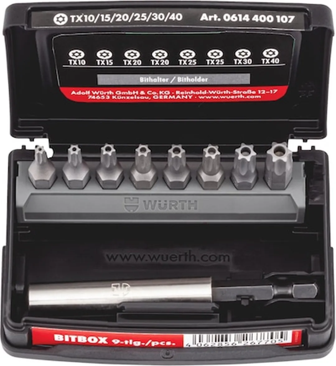 Würth Bitbox T40 9-delig