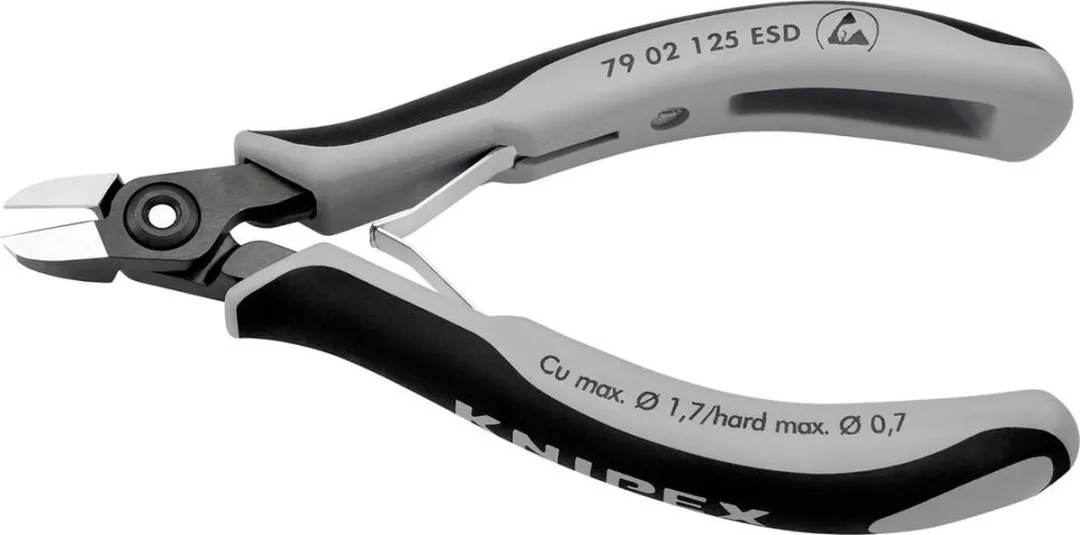Knipex 79 02 125 ESD Zijsnijtang Ronde-kop 125mm