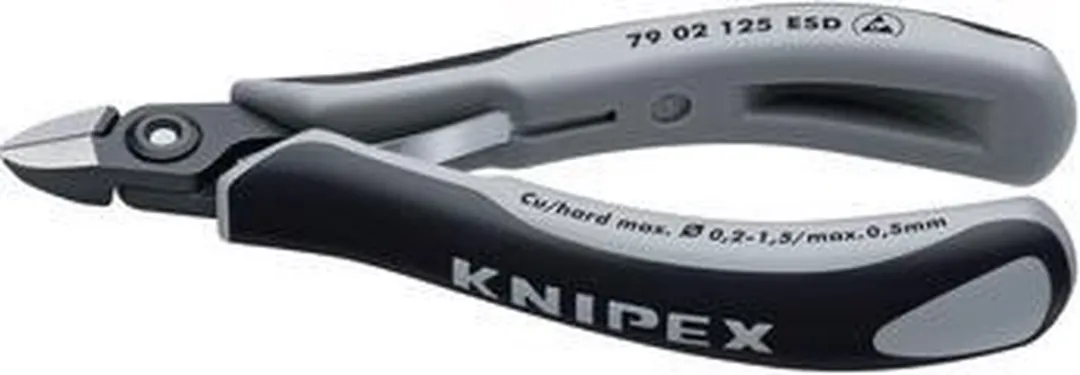 Knipex 79 02 125 ESD Zijsnijtang Ronde-kop 125mm - afbeelding 6 van 6
