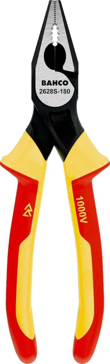Bahco Combinatietang VDE 160mm - Geel/Rood/Zilver - afbeelding 2 van 4