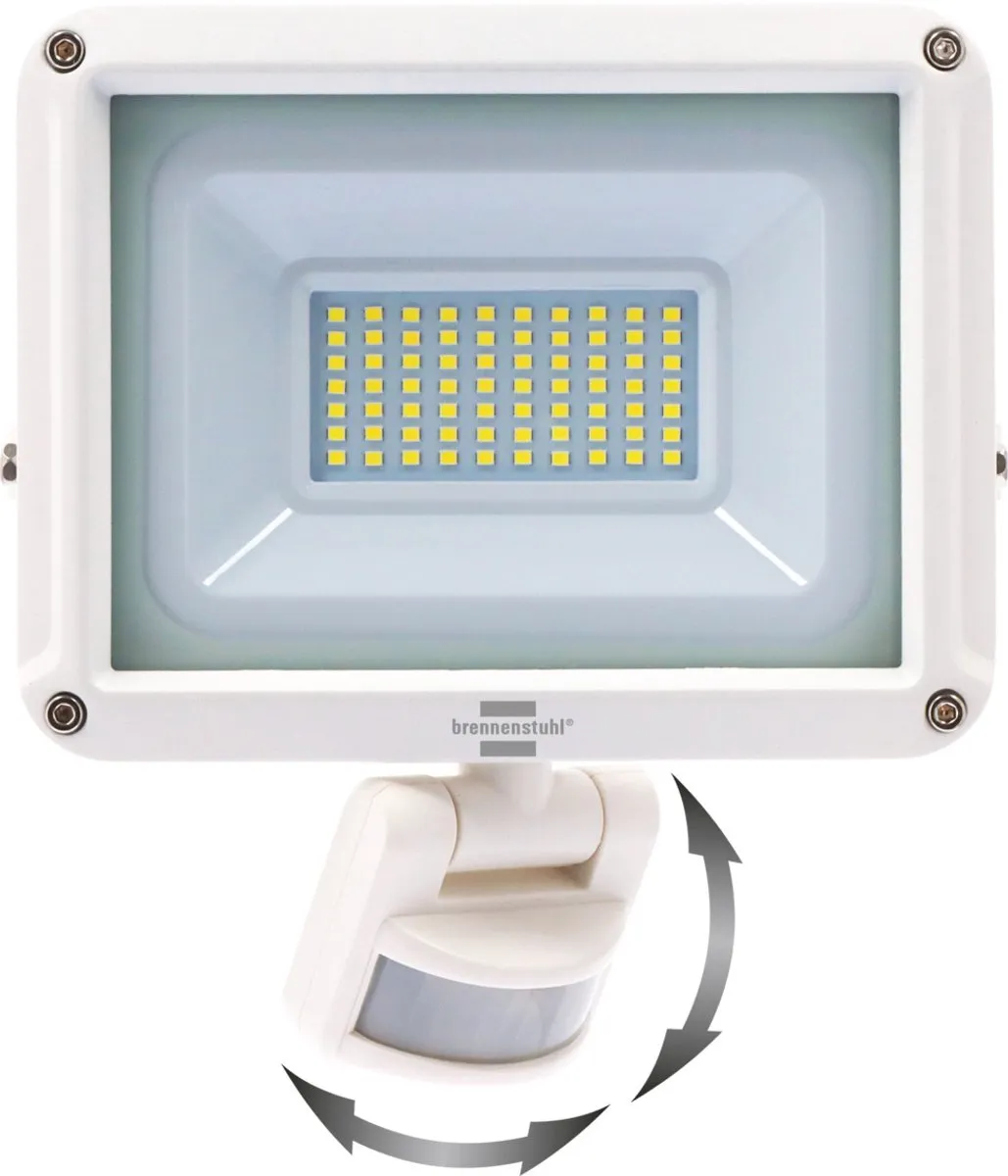 Brennenstuhl LED wandlamp JARO 4060 WP (LED buitenlamp voor wandmontage, buiten IP65, 30W, 3450lm, 6500K, met bewegingsmelder)
