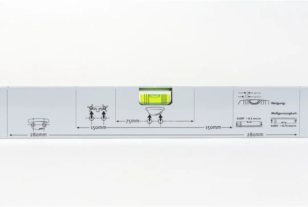 Rothenberger Aluminium Waterpas 600mm - Magneten - afbeelding 4 van 6