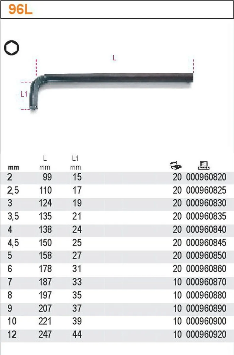 Beta Inbussleutel 6mm