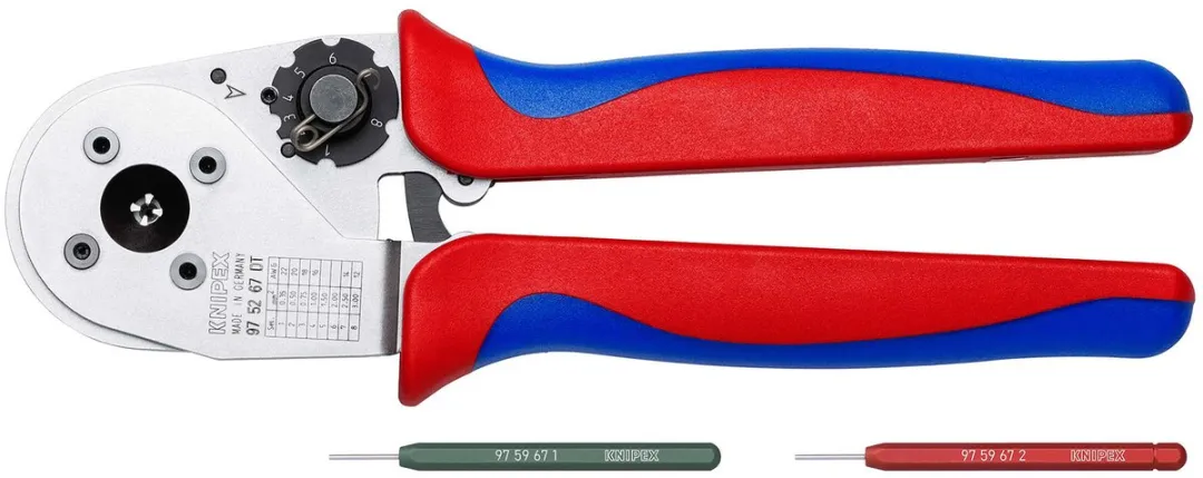 Knipex 97 52 67 DT Krimptang Stiftcontacten, Buscontacten 0.35 tot 3 mm²