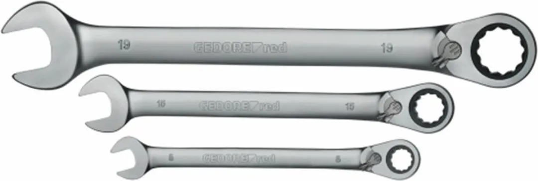 Gedore RED R07205012 Ring-/steekratelsleutelset 8-19mm