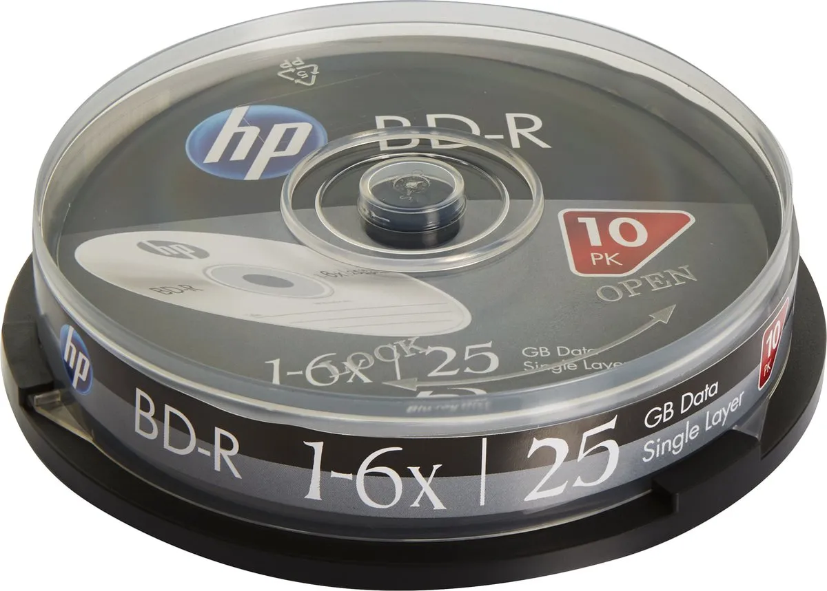 HP BRE00071-3 BD-R Discs 25GB