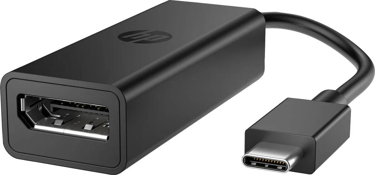 HP USB-C naar DisplayPort Adapter G2 TAA - Zwart