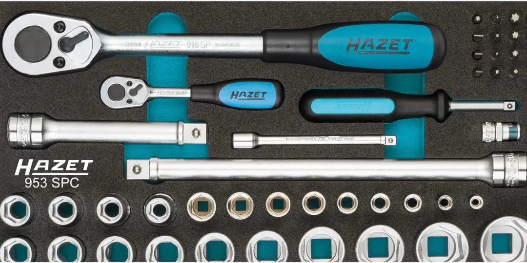 Hazet 953SPC Dopsleutelset 47-delig - Roterend