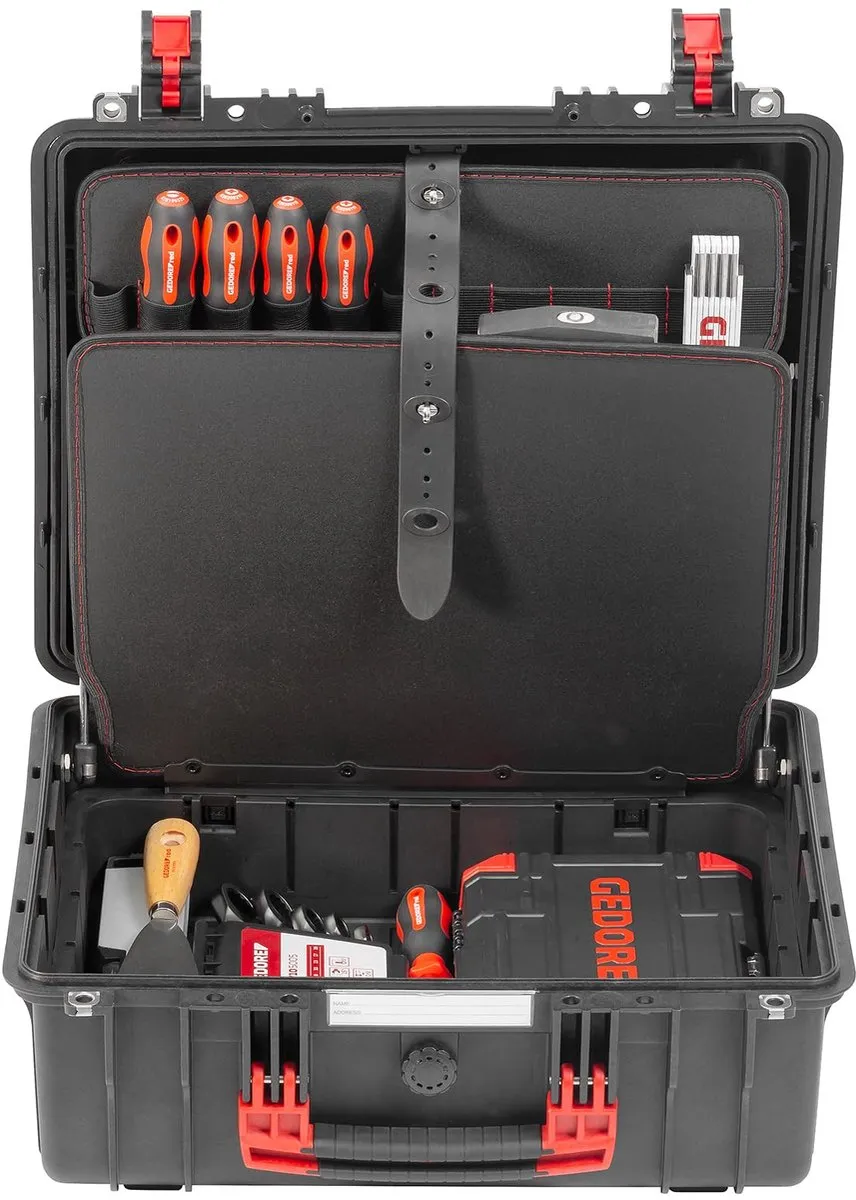 Gedore Meister XL Gereedschapskoffer - 101-delig - Rood/Zilver/Zwart