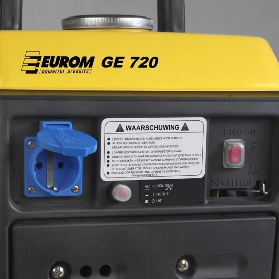 Eurom GE720 Benzine Aggregaat 720W - 4.2ml