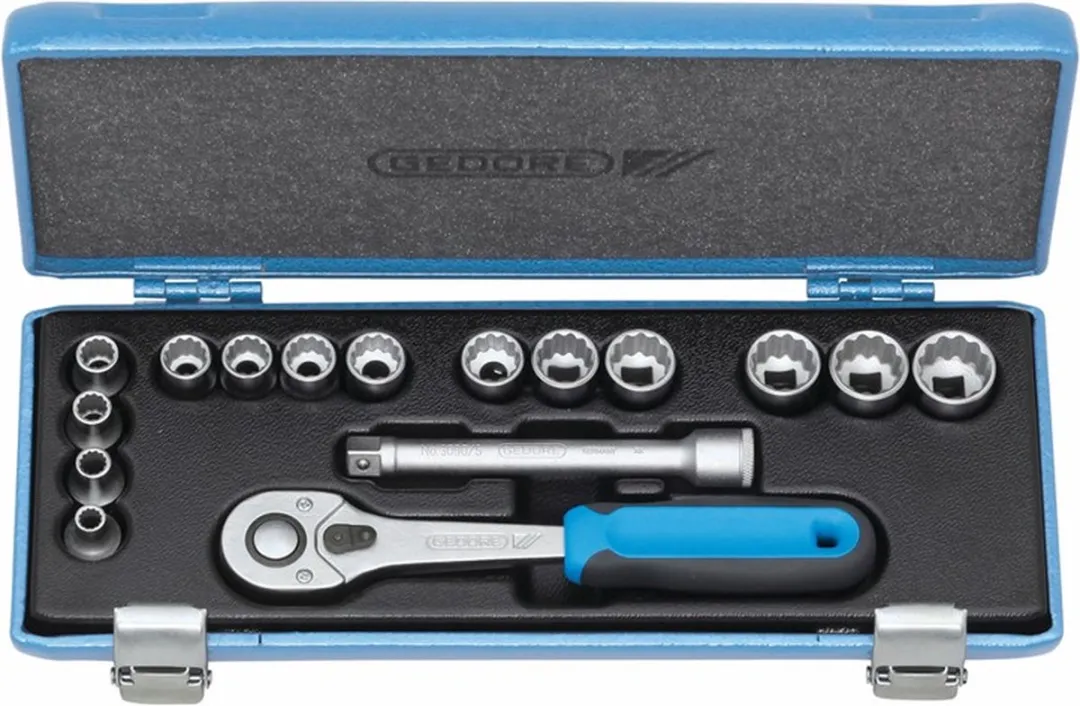 Gedore Dopsleutelset 3/8 16-dlg