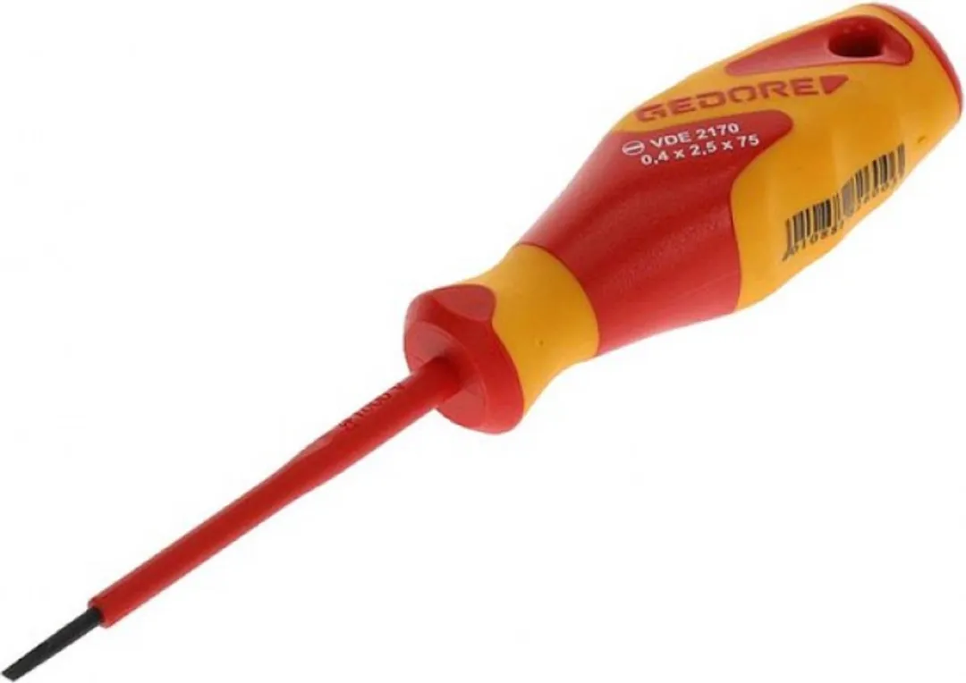 Gedore 1612220 VDE Schroevendraaier 2,5mm - Geïsoleerd 1000V