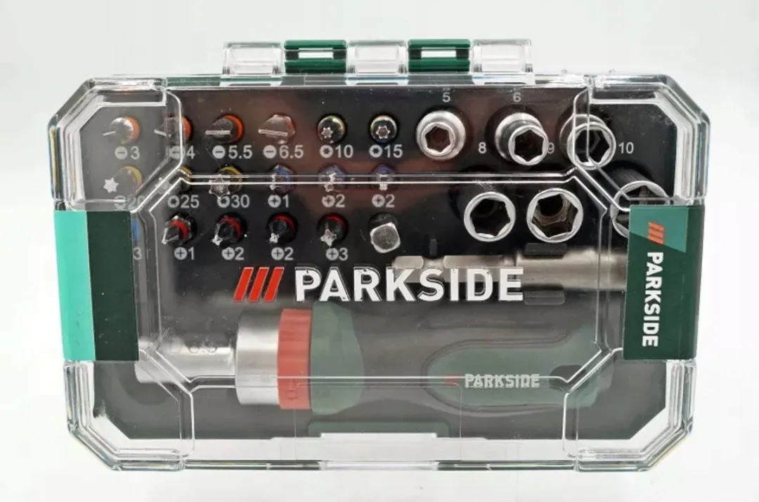 PARKSIDE 26-delig Bit- en Dopset - Groen/Zwart/Zilver