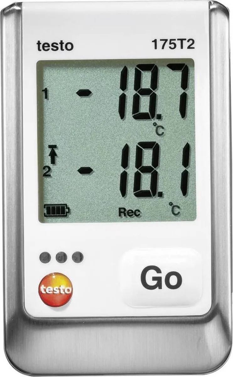 Testo 0572 1752 175 T2 Temperatuur Datalogger -40 tot +120°C