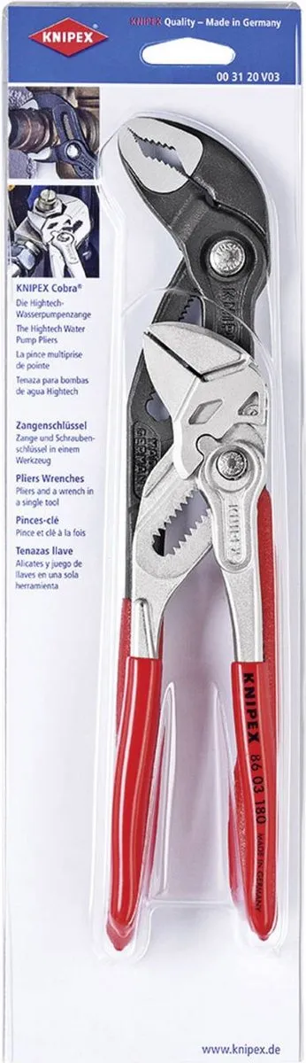 Knipex 00 31 20 V03 Tangenset - Tang, schroefsleutel & kniptang