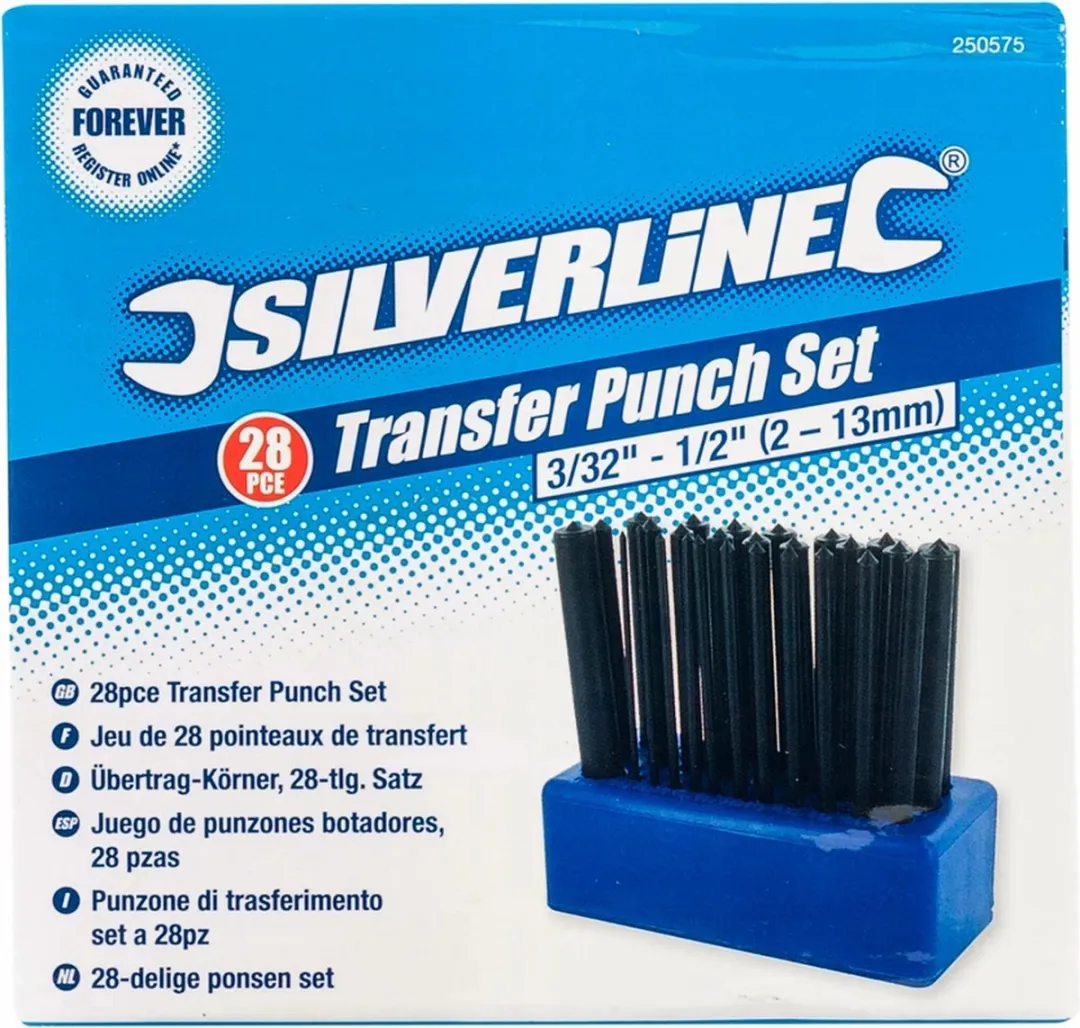 Silverline 282383 Ponsenset - 28-delig 2.4-13.4mm