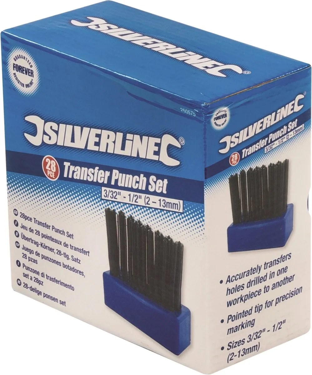 Silverline 282383 Ponsenset - 28-delig 2.4-13.4mm