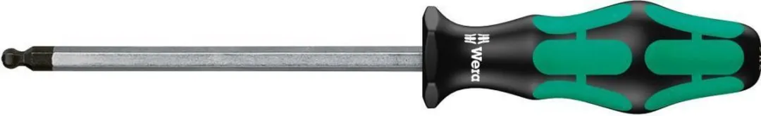 Wera Inbus Schroevendraaier Kogelkop 12x150mm - Zilver/Zwart