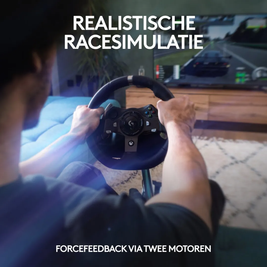 Logitech G920 Racestuur - Xbox Series/Xbox One/PC - 3 Pedalen