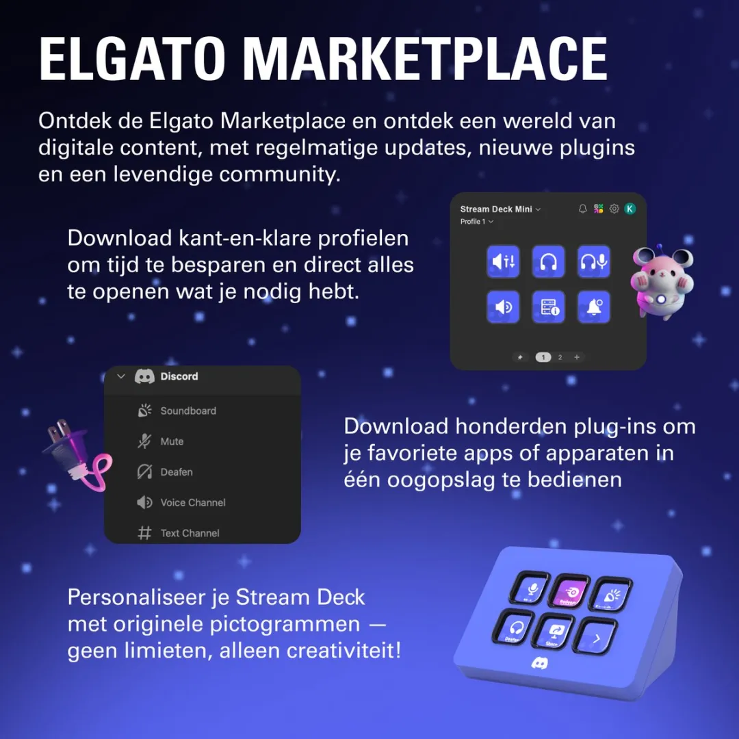 Elgato Stream Deck Mini 6 Knoppen - Discord Edition - 10GAI9931