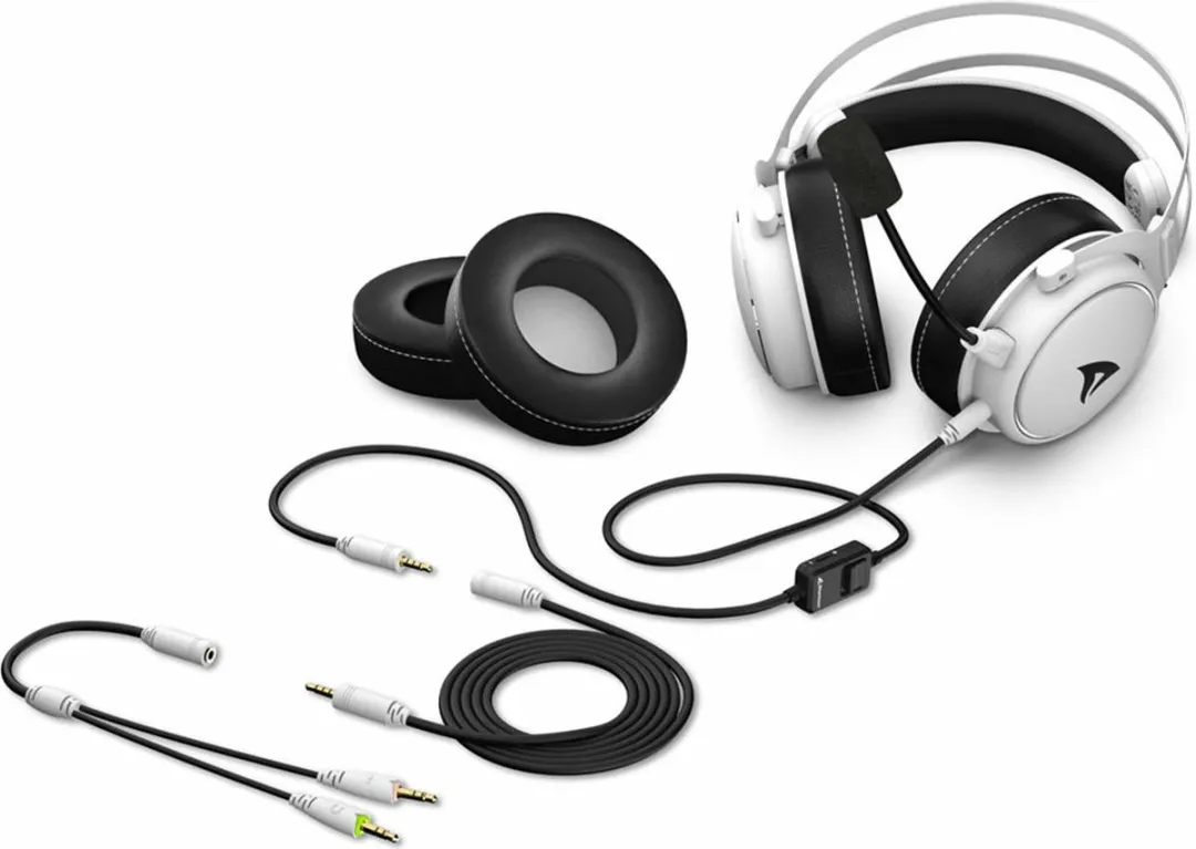 Sharkoon Skiller SGH50 Headset Bedraad - 50mm Drivers - Zwart/Wit - afbeelding 2 van 6