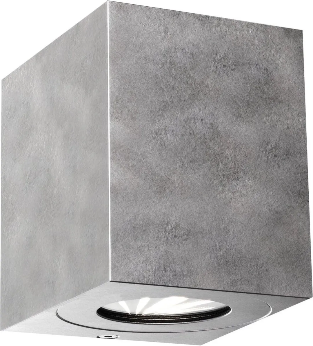 Nordlux Canto Kubi 2 LED Wandlamp Buiten - 2x6W - 2700K - Grijs