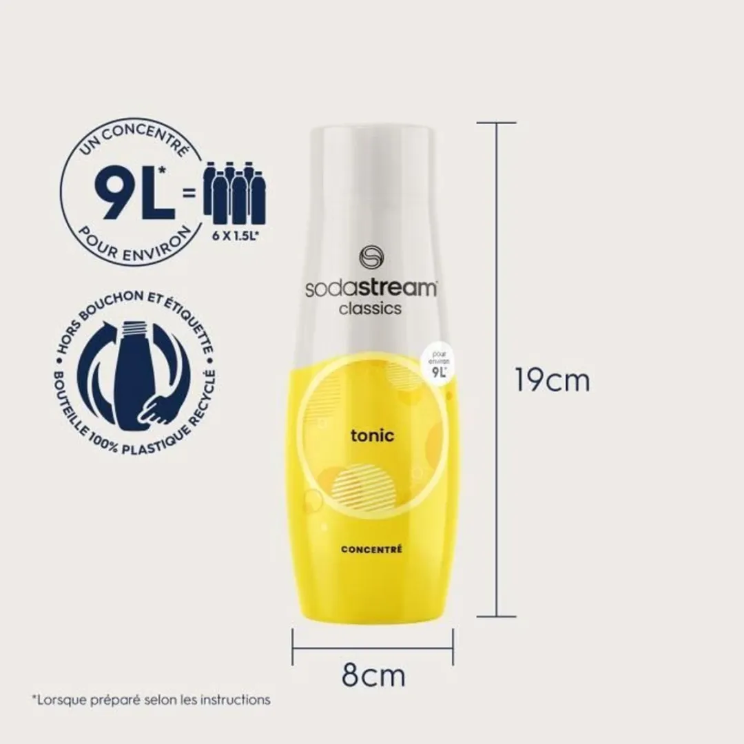 SodaStream Tonic Concentraten 6x440ml - Geel