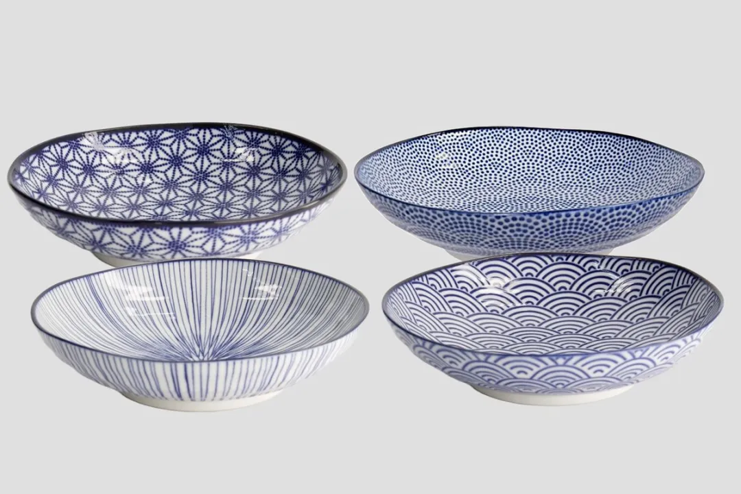 Tokyo Design Studio Nippon Blue Pastaborden Set 4 Stuks