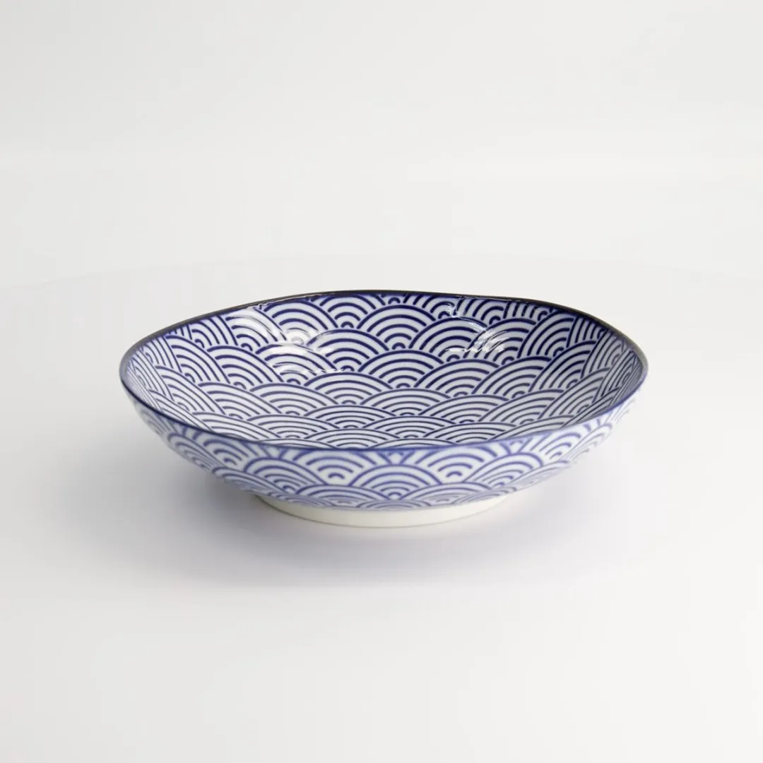Tokyo Design Studio Nippon Blue Pastaborden Set 4 Stuks - 21x5.2cm