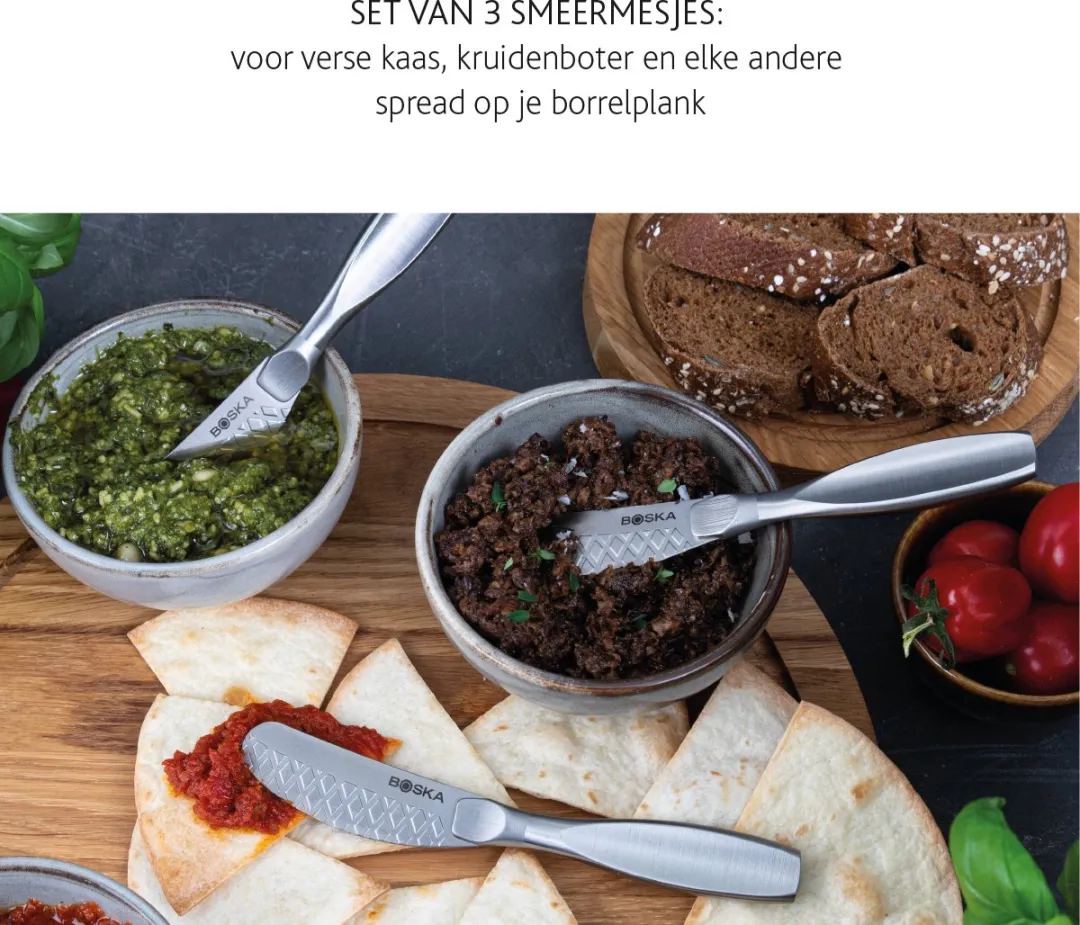 Boska Monaco+ Smeermessenset RVS 3-delig - 13cm - afbeelding 6 van 6