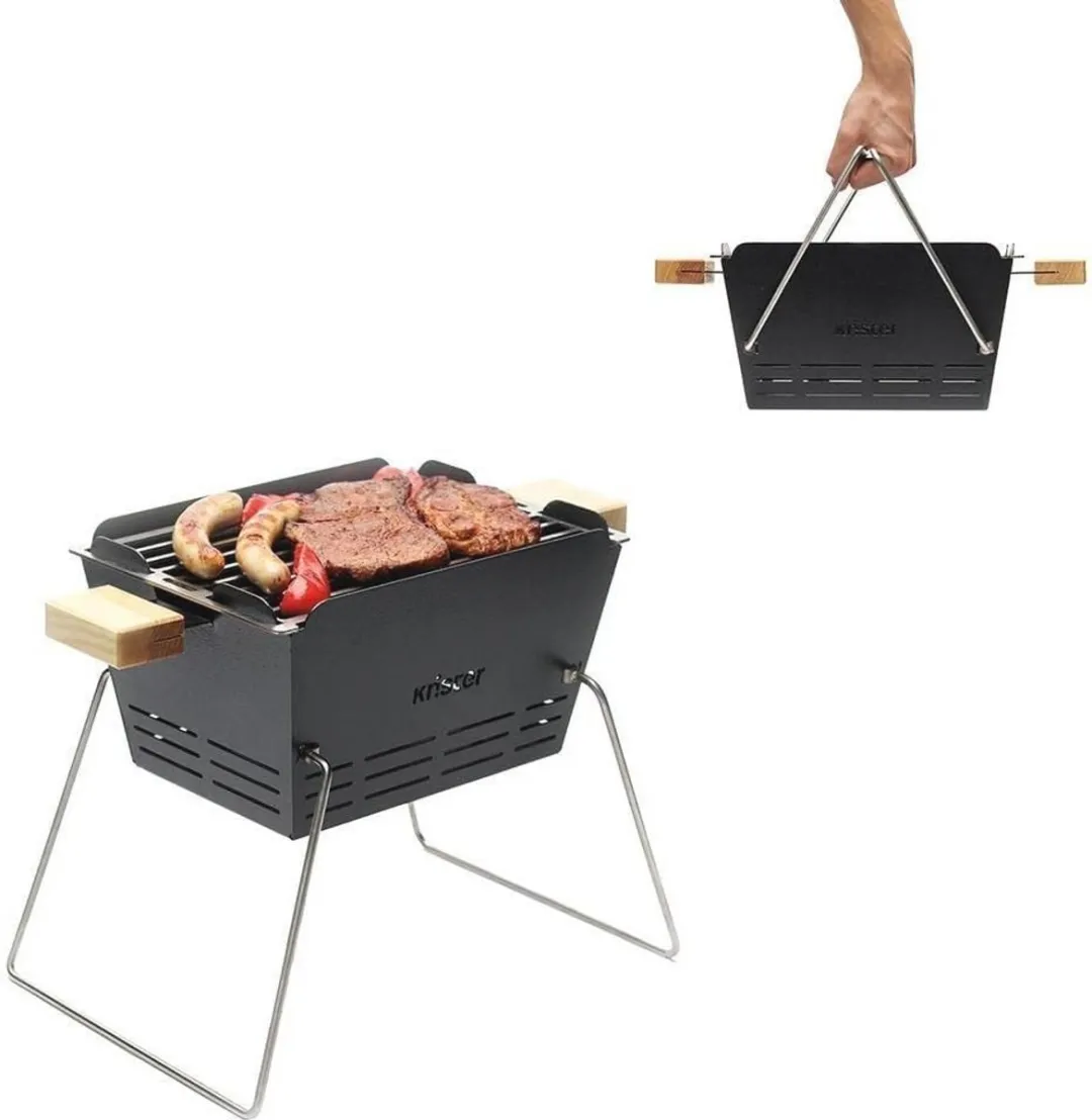 Klein Toys Houtskoolgrill Zwart - Inklapbare poten