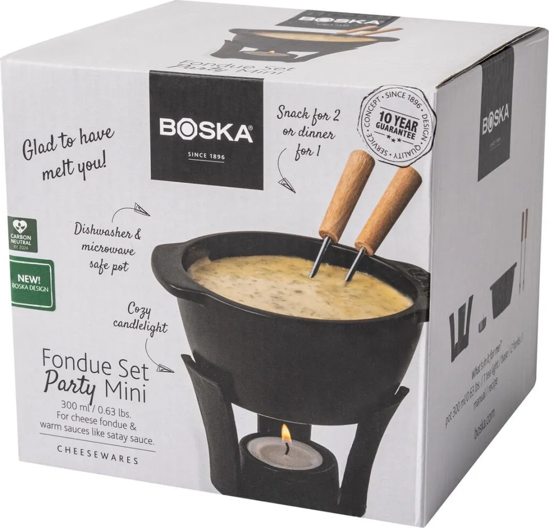 Boska Fondueset Party Mini - Zwart - 300ml - afbeelding 6 van 6