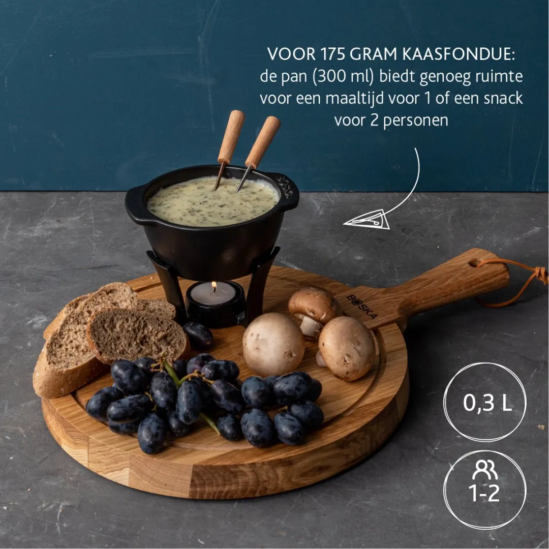 Boska Fondueset Party Mini - Zwart - 300ml