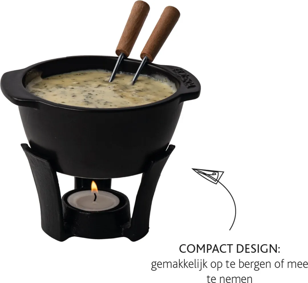 Boska Fondueset Party Mini - Zwart - 300ml