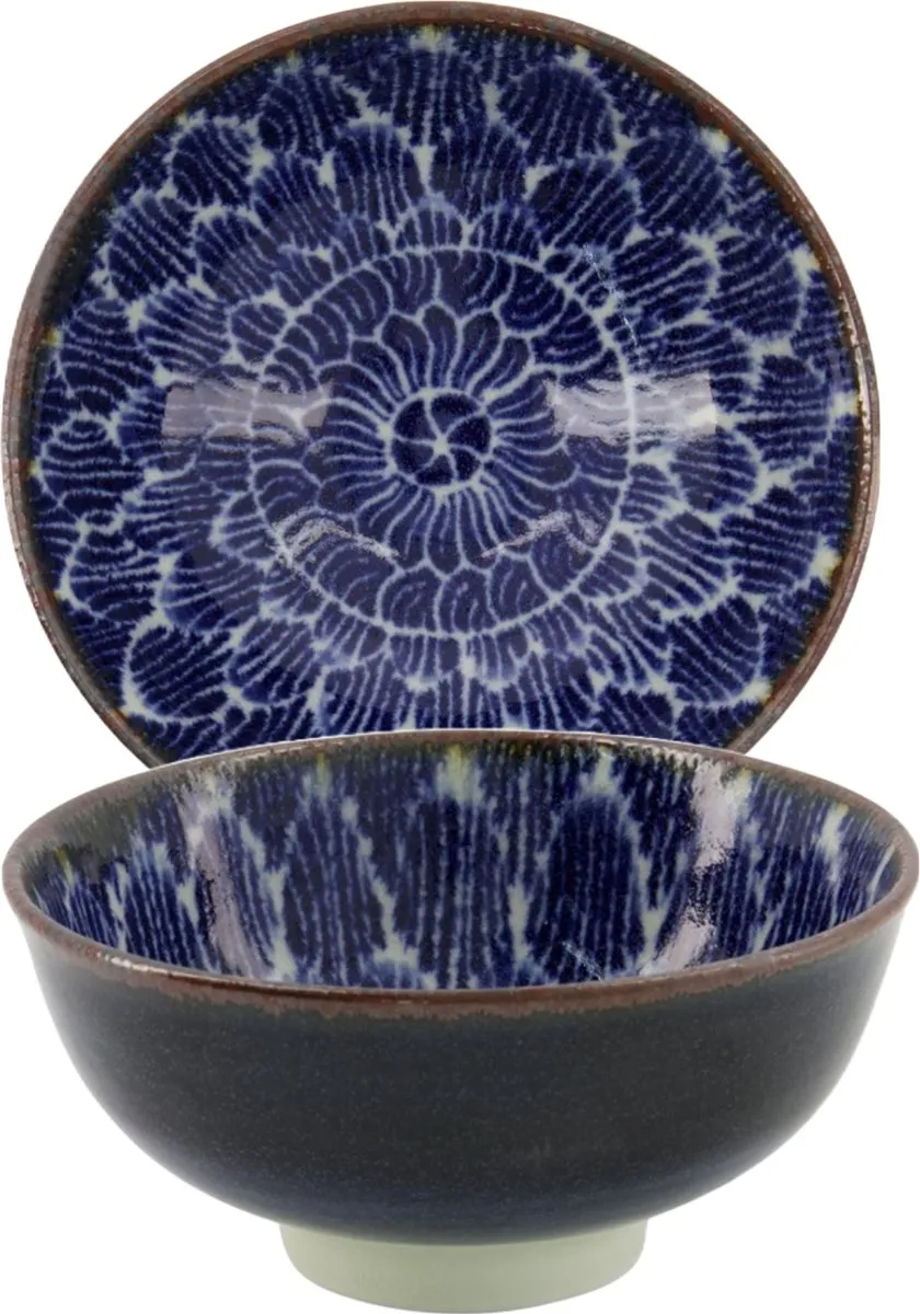 Tokyo Design Studio Ohuke Dahlia Sushi Giftset 13A - 8-delig - Blauw/Wit