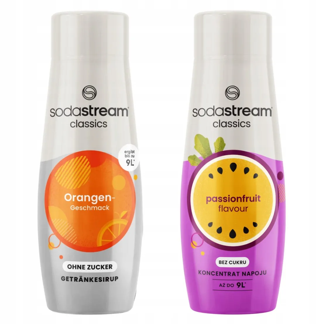 SodaStream Oranje Zero & Passievrucht Suikervrij Concentraten