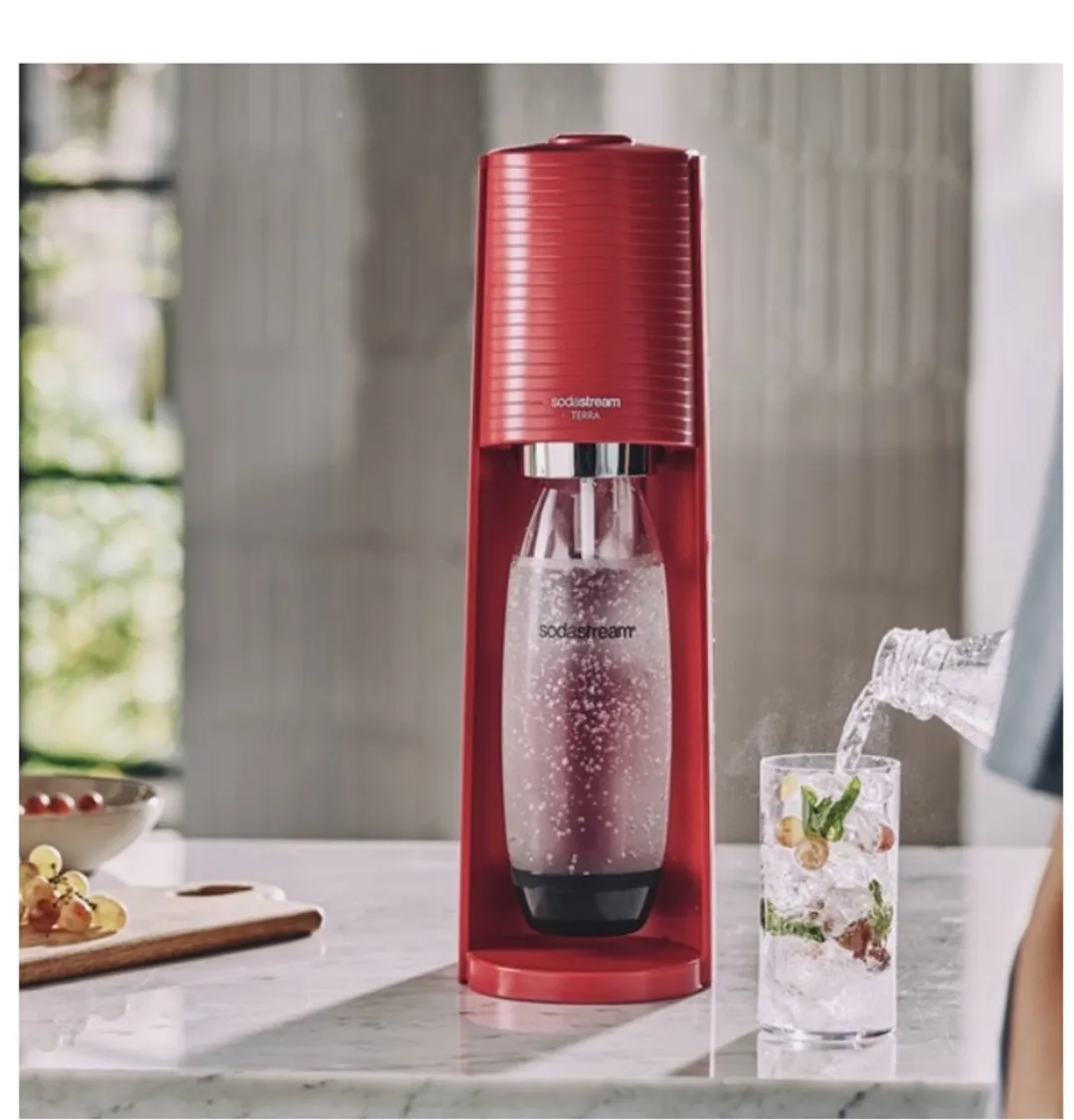 SodaStream TERRAR Carbonator - 1L - Rood - afbeelding 6 van 6