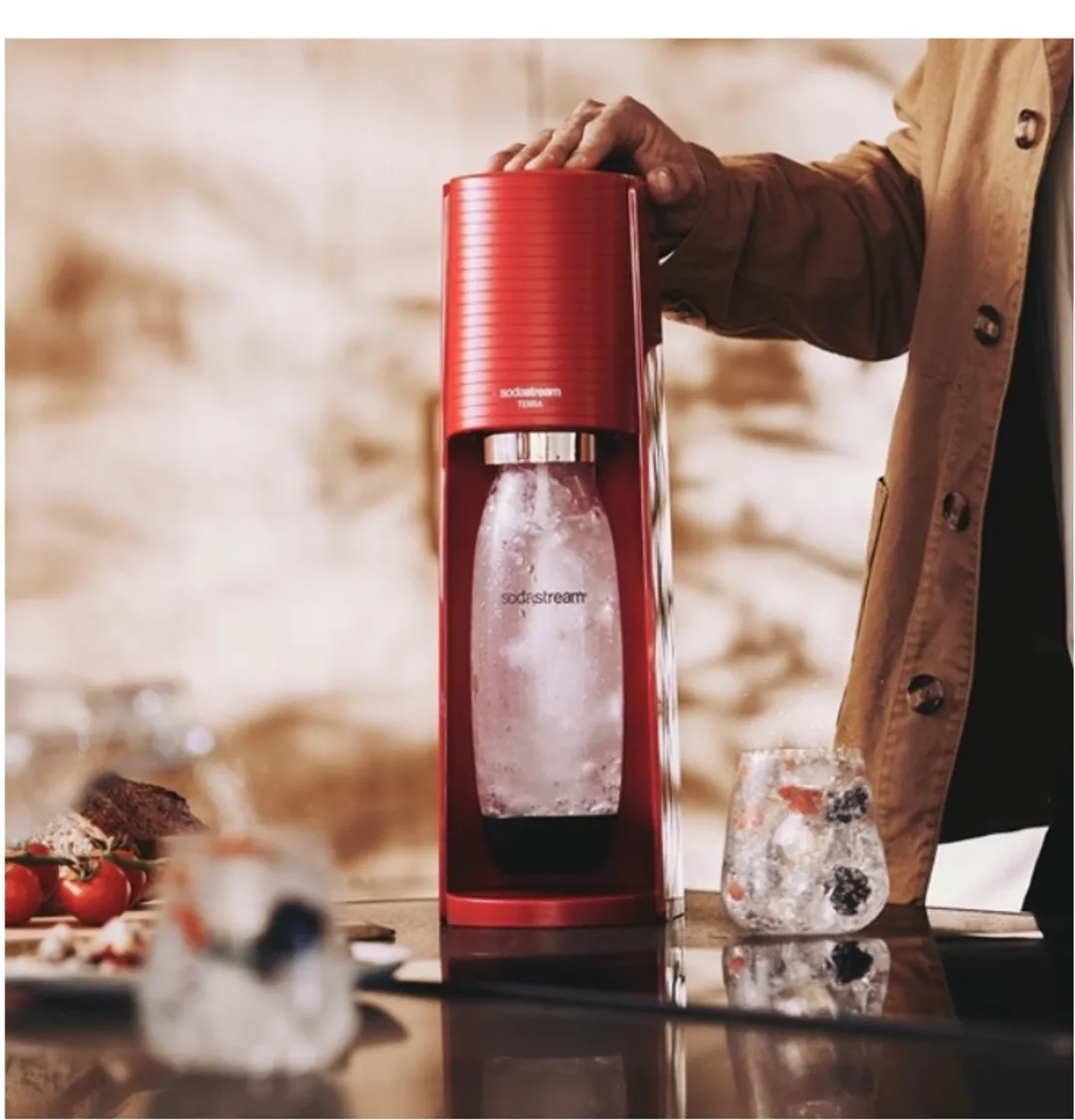 SodaStream TERRAR Carbonator - 1L - Rood - afbeelding 5 van 6