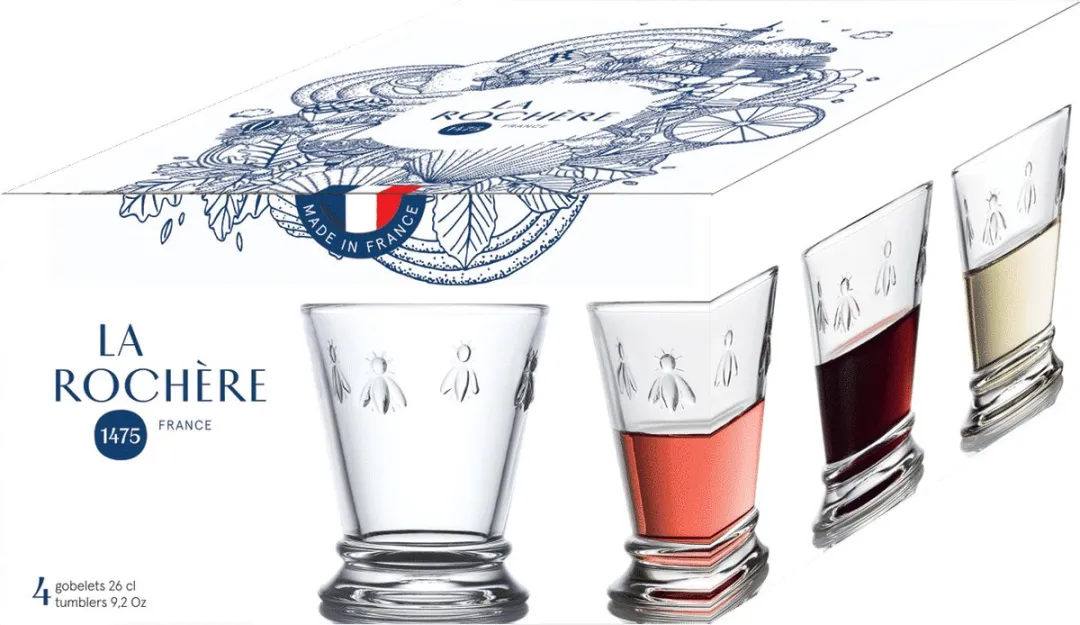 La Rochère Abeille Gobelet 26cl - 6 Stuks (MPN JA612101) - afbeelding 6 van 6