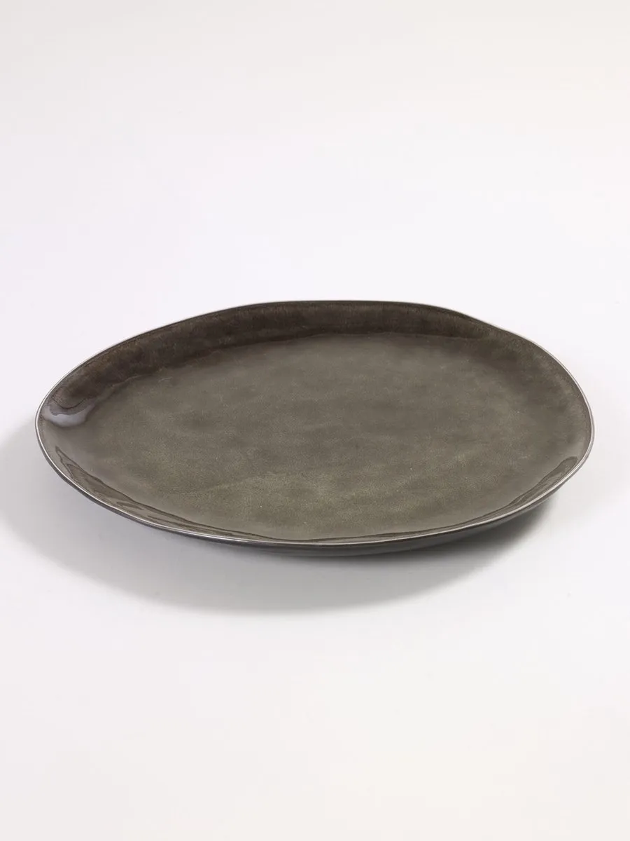 Serax Pascale Naessens Dinerbord Ovaal 28cm - Grijs - 2 Stuks