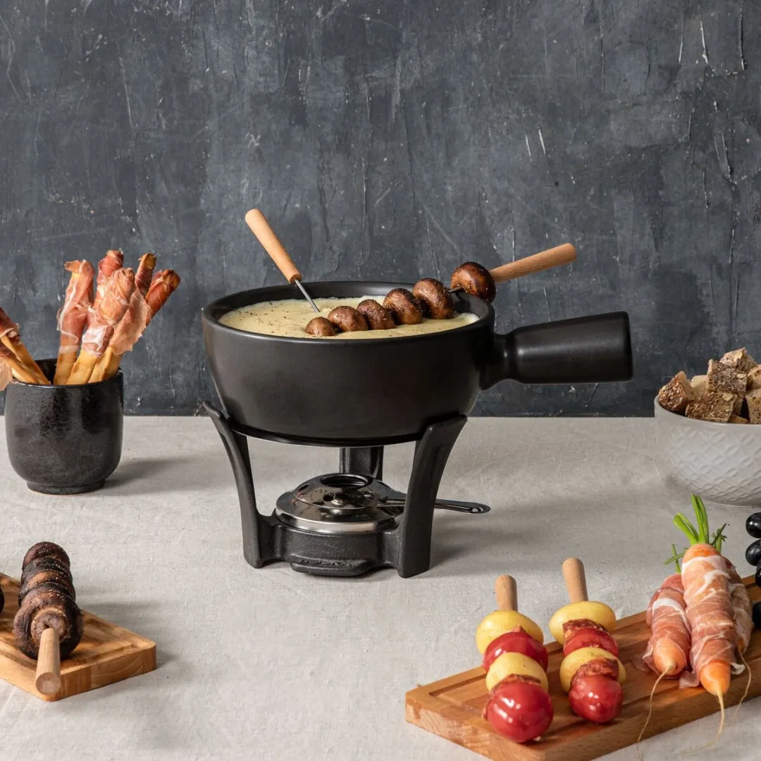 Boska Fondueset Nero - 1,3L - Gas - Zwart