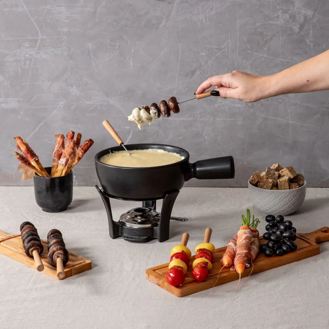 Boska Fondueset Nero - 1,3L - Gas - Zwart