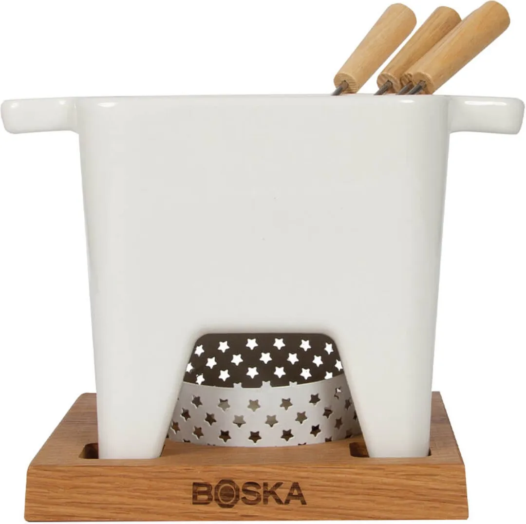 Boska Tapas Fondueset Bianco L - 600ml - Waxinelichtjes