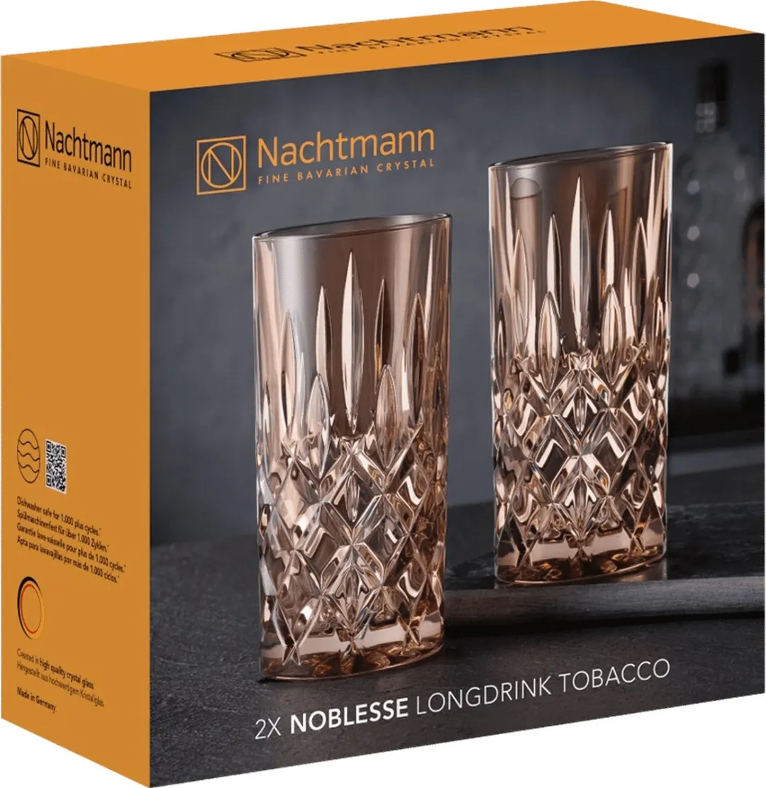 Nachtmann Noblesse Longdrinkglas 39,5cl BE105444 - 2 Stuks - Bruin