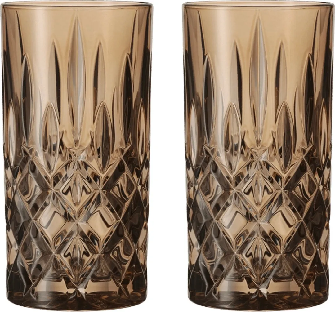 Nachtmann Noblesse Longdrinkglas 39,5cl BE105444 - 2 Stuks - Bruin